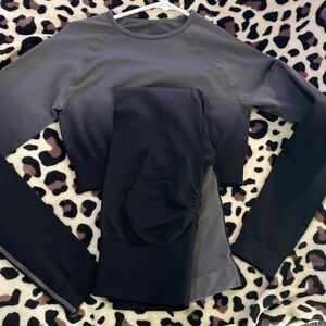 Women's Black Long Sleeve Top with Matching leggings!